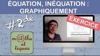 EXERCICE  Résoudre graphiquement une équation ou une inéquation  Seconde [upl. by Atter378]