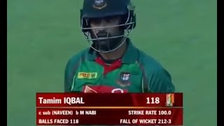 Tamim Iqbal 118 of 118 Balls vs Afghanistan [upl. by Kruse]