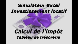 Simulateur Excel  Rendement dun projet immobilier locatif TRI impôt effort dépargne [upl. by Joyann781]