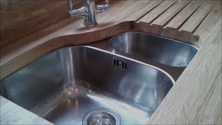 Sealing new wooden worktops in the kitchen [upl. by Amian]