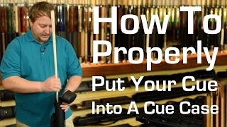 How To Properly Put Your Pool Cue In a Case [upl. by Udella]