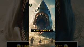 Megalodon vs Titanoboa who win 😱  shortsfeed shorts megalodon [upl. by Azial]