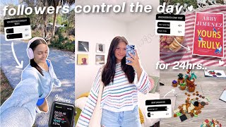 LETTING MY INSTAGRAM FOLLOWERS CONTROL MY DAY VLOG [upl. by Nole]