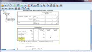 Chisquare test in SPSS  interpretation assumptions violated [upl. by Naiva]