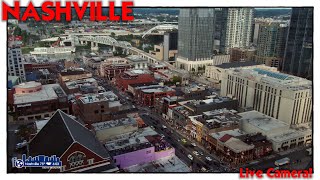 Nashville Live Camera Downtown and Lower Broadway Live Cam Honky Tonky Highway [upl. by Eiblehs995]