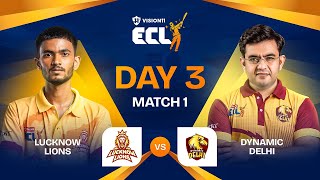 ECL  Match 5  Lucknow Lions vs Dynamic Delhi  Anurag Dwivedi vs Sonu Sharma [upl. by Suiravat]