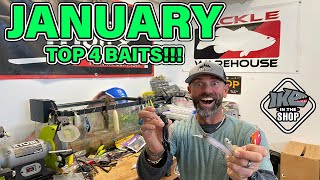 January Top 4 Baits What to USE in COLD Water Bass Fishing [upl. by Brigid537]