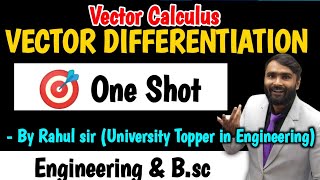 VECTOR DIFFERENTIATION ONE SHOT  PRADEEP GIRI SIR [upl. by Sammie29]