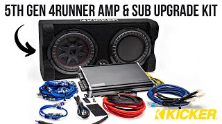 Kicker Plug amp Play Amplifier amp DownFiring Sub Install  2010  2024 4Runner [upl. by Byers]