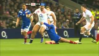 Manu Tuilagi shows up Bastareaud vs France 2013 [upl. by Tana]