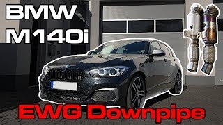 BMW M140i  HJS EWG Downpipe  PlazzaPerformance [upl. by Meibers856]