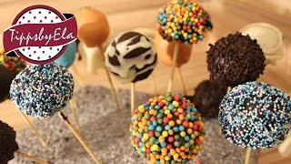 Cake pops nutella without baking how toNutella Cake Pops ohne Backen selber machen Anleitung [upl. by Arihs400]