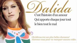 Dalida  Histoire dun amour  Paroles Lyrics [upl. by Selinski18]