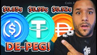 ⚠️ BREAKING ⚠️ USDC DAI USDT DEPEG NO JOKE  PROTECT YOUR MONEY NOW MASSIVE CRYPTO COLLAPSE [upl. by Blen]