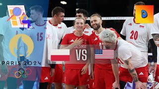 Siatkówka Polska vs USA 32 Półfinał Igrzyska Olimpijskie Paryż 2024 [upl. by Aziram]