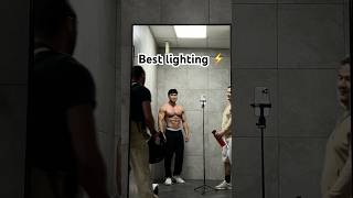 When The Locker Room Is The Best Lighting In The Gym 😂⚡️ gym bodybuilding trending [upl. by Peppie439]