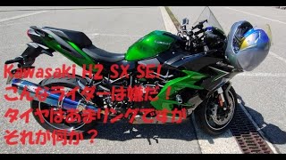 Kawasaki H2 SX SE！こんなライダーは嫌だ！タイヤのアマリングは消せそうにありません・その２ [upl. by Ellenig]