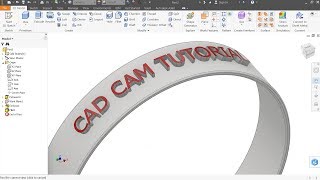 Autodesk inventor Tutorial Emboss and engrave [upl. by Maurey]