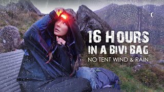 16 Hours in a Bivi Bag in Wind amp Rain [upl. by Ycnaffit]