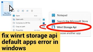 How To Fix Winrt Storage Api Has Taken Over All Default Apps [upl. by Coleville357]