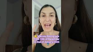 Mercury Retrograde  13th of December 2023 to 2nd of January 2024 [upl. by Noitna]