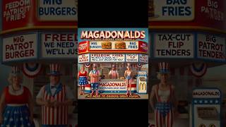 MAGADONALDSFAST FOOD COOKED BY WHINY BILLIONAIRES mcdonalds elonmusk donaldtrump fastfood [upl. by Annayt]