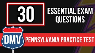 Pennsylvania DMV Practice Test 2024  For Seniors and New Permit Official Written Test [upl. by Robbie]