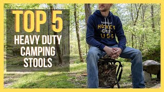 ✅ TOP 5 BEST Heavy Duty Camping Stools 2024 [upl. by Bentlee]