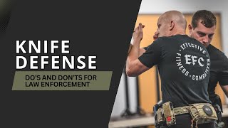 EFFECTIVE KNIFE DEFENSE FOR LAW ENFORCEMENT [upl. by Luapleahcim560]