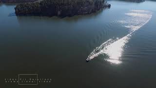 Drone over Lake Oconee and the Ritz Carlton Reynoldson [upl. by Osnohpla]