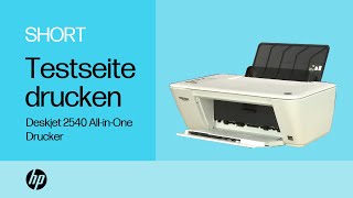 So drucken Sie eine Testseite mit dem HP DeskJet 2540 AllinOne Drucker  HP Support [upl. by Filiano]