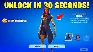 How To Get FELINA SKIN for FREE in Fortnite FASTEST METHOD [upl. by Idham]