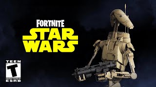 Fortnite x Star Wars New Droid Skin roger roger Official Teaser [upl. by Older835]