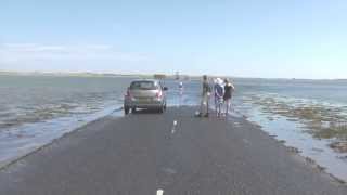 Lindisfarne causeway Northumberland [upl. by Dominica34]