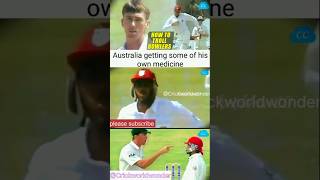 Australia getting some of his own medicine 💀😂 aus vs wi cricket ausvswi shorts funny [upl. by Barrington473]