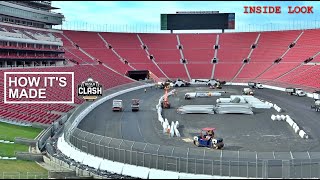 How Its Made Clash at the LA Coliseum Paving a NASCAR racetrack [upl. by Scurlock716]