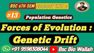 Forces of Evolution  Genetic Drift  Mutation  Selection [upl. by Perzan856]