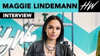 Maggie Lindemann Reveals Her Celebrity Crush amp Discloses Her Real Name  Hollywire [upl. by Myrlene483]