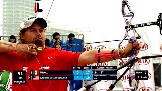 Mexico v USA – recurve mixed team gold  Shanghai 2014 Archery World Cup S1 [upl. by Neron167]