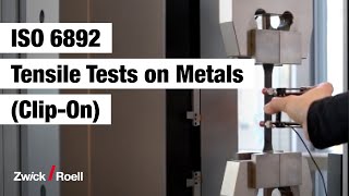 ClipOn Extensometer easy and accurate strain measurement for tensile tests on metals to ISO 6892 [upl. by Ennovehs]