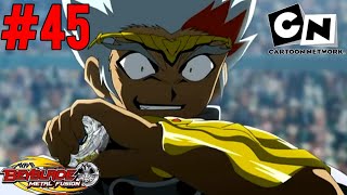 Beyblade Metal Fusion E45 quotEagles Counterattackquot Hindi Dub Cartoon Network 720p  Metal Saga S01 [upl. by Dadirac]