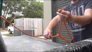 How To Tie A Truckies  Truckers Hitch HD [upl. by Hoi]