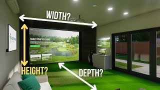 What Size Should a Golf Simulator Room Be [upl. by Ytsur]