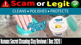 Nannas Secret Cleaning Clay Reviews December 2020 Is It a Legit Product Know By Watching Video [upl. by Dlabihcra]