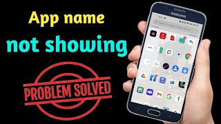 App name not showing in realme phone  App icon name kaise dekhe  app name not showing [upl. by Ahsenrad]