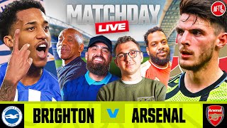 Brighton 03 Arsenal  Match Day Live  Premier League [upl. by Adihsaar]