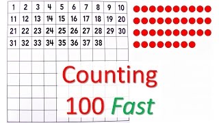 Counting to 100 fast  number board  Sanger Academy [upl. by Ytsirhk735]