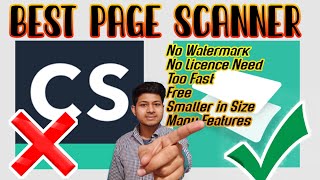 Fastest Page Scanner App without Watermark  camscanner alternative indian app [upl. by Ahsauqram]