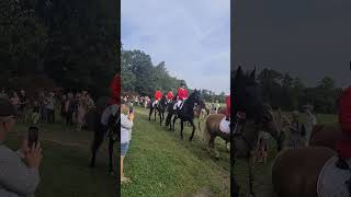 Hubertus jagt på Gammel Estrup Slot hubertus sofieisaksen heste horse horseshow [upl. by Annatsirhc]