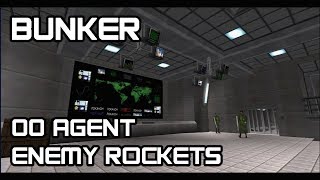 GoldenEye 007 N64  Bunker 00 Agent Enemy Rockets [upl. by Ragde977]